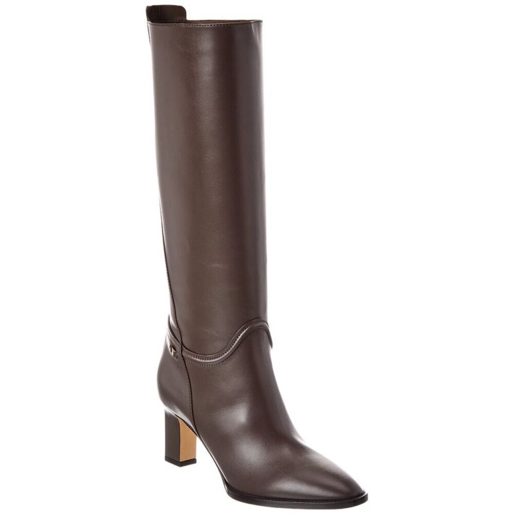 Ferragamo Torris Leather Boot, Black